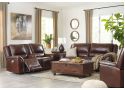 Jolimont 2 Seater Leather Electric Reclining Sofa with Console
